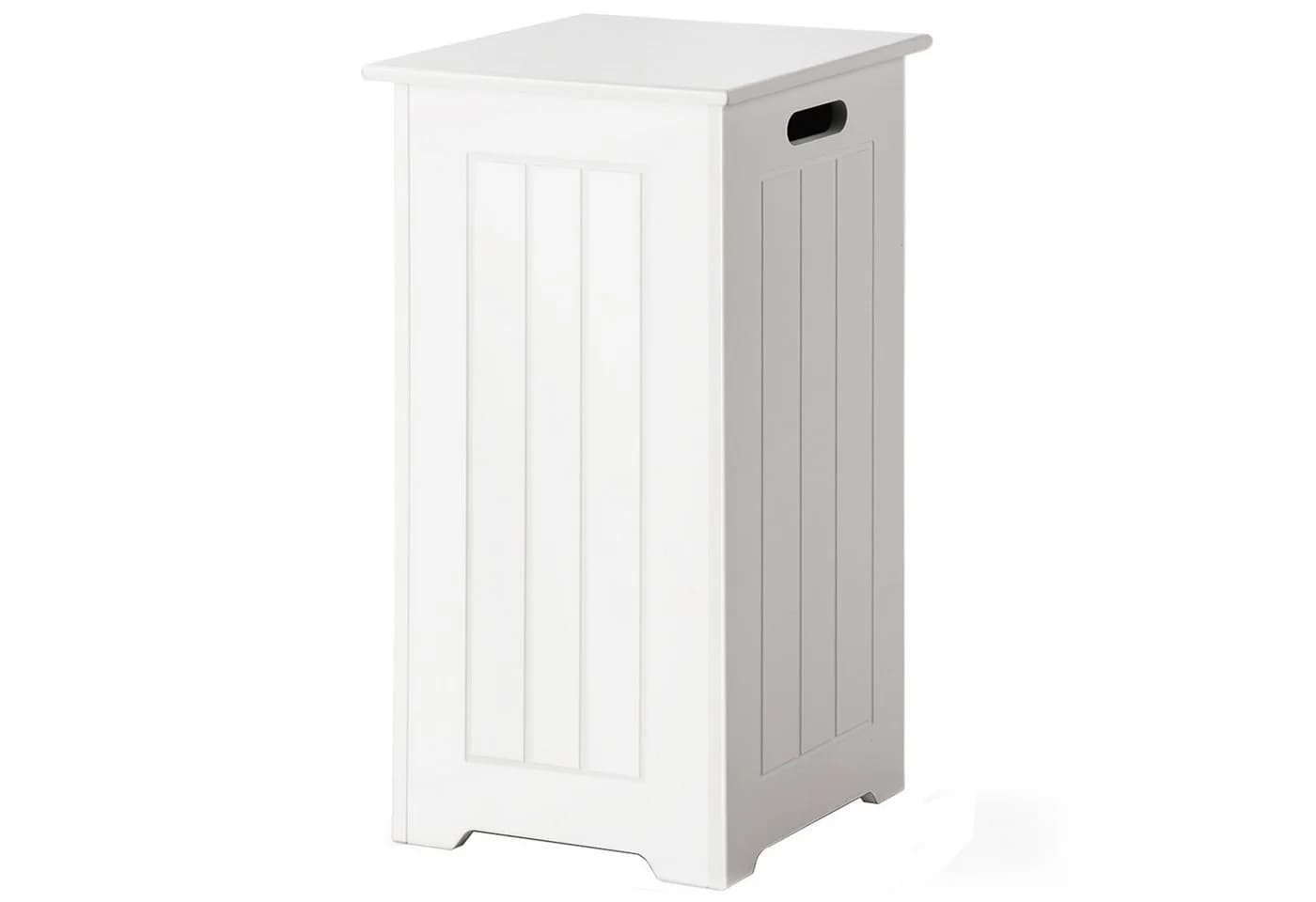 COSTWAY Wäscheschrank Wäschekorb schmal mit Deckel, Höhe 61cm, Badezimmer - Bild 2