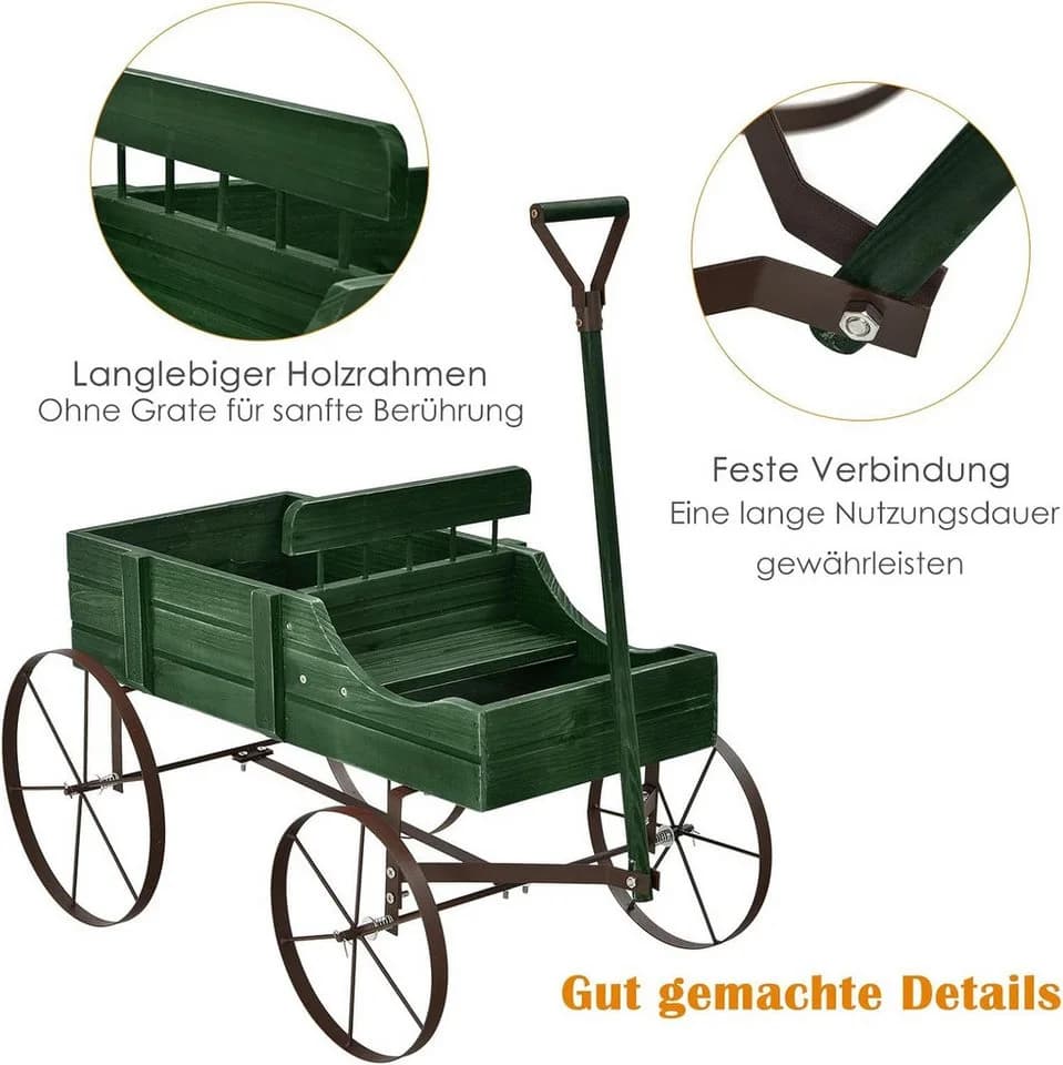 KOMFOTTEU Blumenständer Blumenwagen Landhausstil - Bild 5