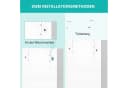 COSTWAY Schmuckschrank mit LED & Ganzkörperspiegel & 4 Schubladen & 4 Regale Weiß Bild 4