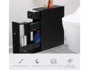 COSTWAY Badregal Nischenschrank mit Schubladen Schwarz Bild 5