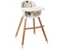 COSTWAY Hochstuhl 2 in 1 Babystuhl aus Holz höhenverstellbar Bild 2