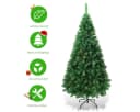 COSTWAY Künstlicher Weihnachtsbaum 180 cm mit 650 PVC Zweige & Klappsystem Bild 4
