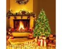 COSTWAY Künstlicher Weihnachtsbaum 300 LEDs 516 PVC Nadeln Ständer Bild 3