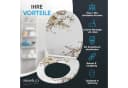 Sanilo WC-Sitz Flower Braun/Beige mit Absenkautomatik Bild 1