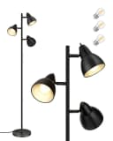EDISHINE Stehlampe Wohnzimmer 163cm, 3-flammige Standleuchte LED wechselbar Schwenkbar Bild 2