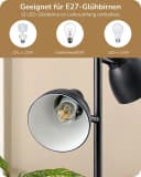 EDISHINE Stehlampe Wohnzimmer 163cm, 3-flammige Standleuchte LED wechselbar Schwenkbar Bild 4