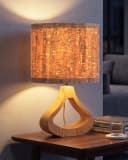 EDISHINE Nachttischlampe Holz LED 34cm Bild 1