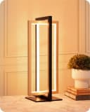 EDISHINE LED Nachttischlampe Touch Dimmbar Schwarz-Gold Metall 3 Farbtemperaturen Bild 2