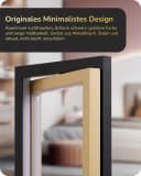 EDISHINE LED Nachttischlampe Touch Dimmbar Schwarz-Gold Metall 3 Farbtemperaturen Bild 5