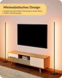 EDISHINE LED Stehlampe Wohnzimmer Schwarz Dimmbar Höhenverstellbar Bild 5