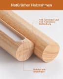 Moderne Nachttischlampe aus Holz Bild 5