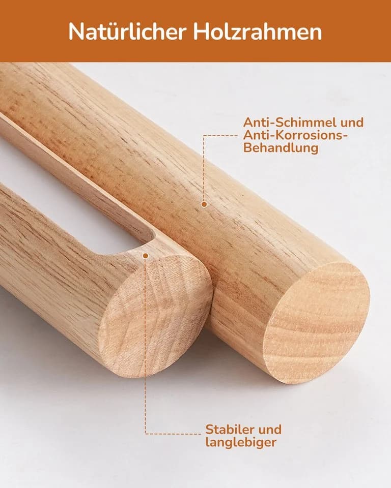 Moderne Nachttischlampe aus Holz - Bild 5