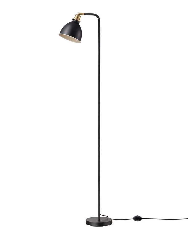 EDISHINE Stehlampe Industrial Design Schwarz Gold LED - Bild 3