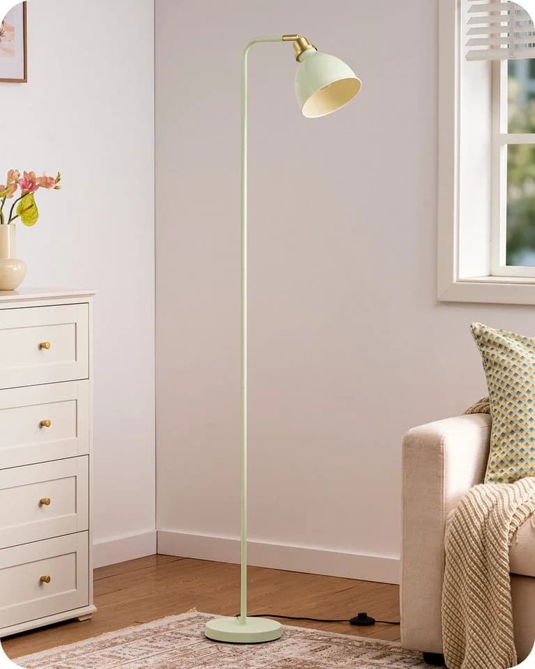EDISHINE Stehlampe Industriell Mintgrün Gold Verstellbar - Bild 2
