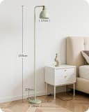 EDISHINE Stehlampe Industriell Mintgrün Gold Verstellbar Bild 3