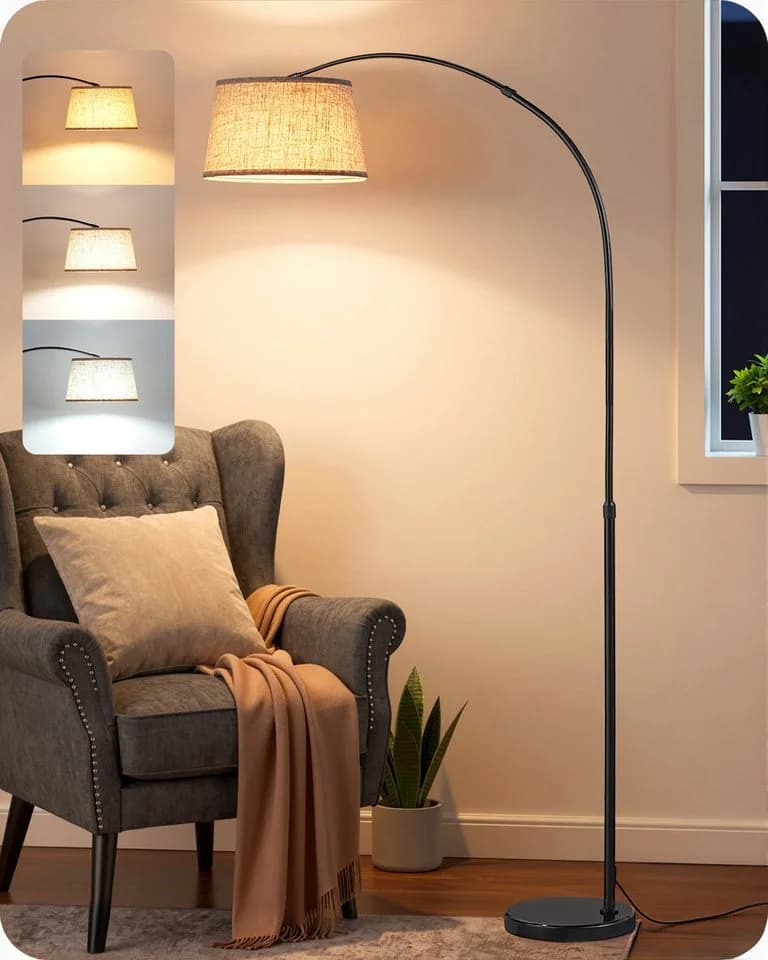 EDISHINE LED Bogenlampe dimmbar mit Fernbedienung - Bild 2