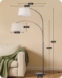 EDISHINE LED Bogenlampe dimmbar mit Fernbedienung Bild 4
