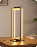 EDISHINE LED Nachttischlampe Touch Dimmbar Metall 3 Farbtemperaturen Bild 2