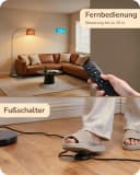 EDISHINE LED Bogenlampe dimmbar mit Fernbedienung Schwarz Braun Bild 3