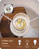 EDISHINE Stehlampe 3-flammig Schwarz mit Regalen und LED Bild 5