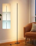 EDISHINE LED Stehlampe Dimmbar Schwarz Minimalistisch Bild 2