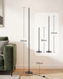 EDISHINE LED Stehlampe Dimmbar Schwarz Minimalistisch Bild 4