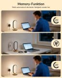 EDISHINE LED Nachttischlampe Touch Dimmbar 3 Farbtemperaturen Bild 4