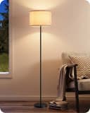 EDISHINE LED Stehlampe Schwarz Beige Modern Bild 1