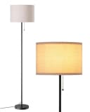 EDISHINE LED Stehlampe Schwarz Beige Modern Bild 2