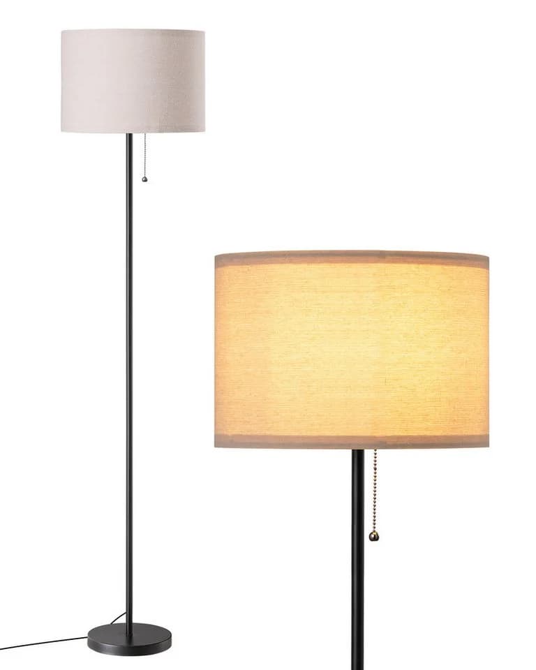 EDISHINE LED Stehlampe Schwarz Beige Modern - Bild 2