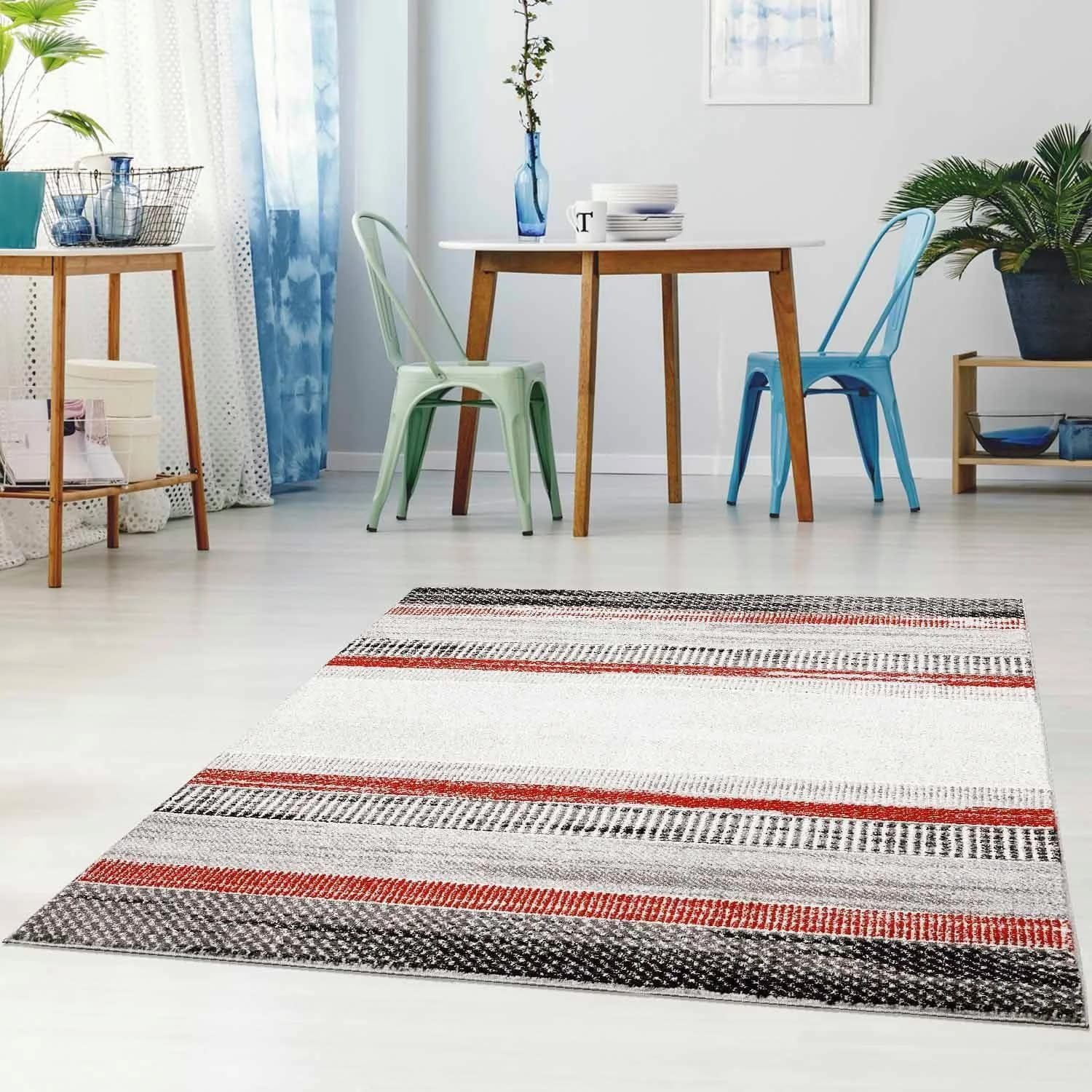 Carpet City Teppich Moda 1142 Rot Ethno-Look