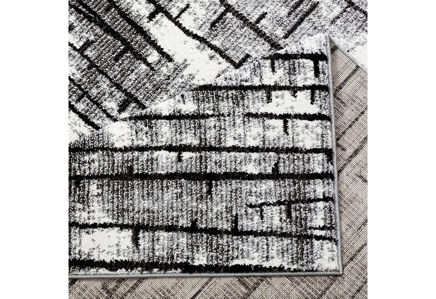 Carpet City Teppich Moda 1139 Rechteckig Kurzflor Blau Grau - Bild 4