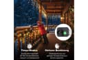 SERBASIC LED-Lichterkette Eisregen Außen Warmweiß 8 Modi Bild 4