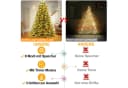 SERBASIC LED-Lichterkette Weihnachtsbaum mit Stern-Ring-Design und Timer Bild 1