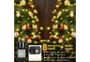 SERBASIC LED-Lichterkette Weihnachtsbaum mit Stern-Ring-Design und Timer Bild 5