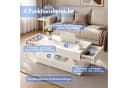 Sunsitt Couchtisch Modern Weiß Hochglanz-Optik mit 2 Schubladen Bild 4