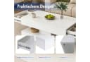 Sunsitt Couchtisch Modern Weiß Hochglanz-Optik mit 2 Schubladen Bild 5