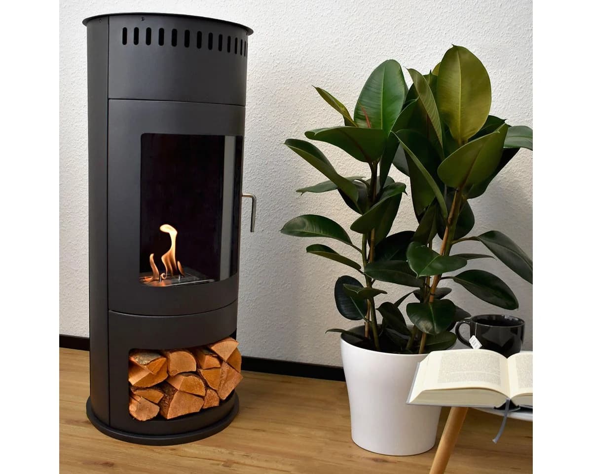 GLOW FIRE Echtfeuer-Dekokamin Bergen Bioethanol Kamin 2 kW Heizleistung - Bild 2