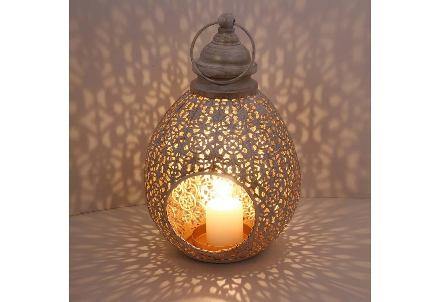 Casa Moro Orientalische Laterne Omnia M Gold Weiß - Bild 5