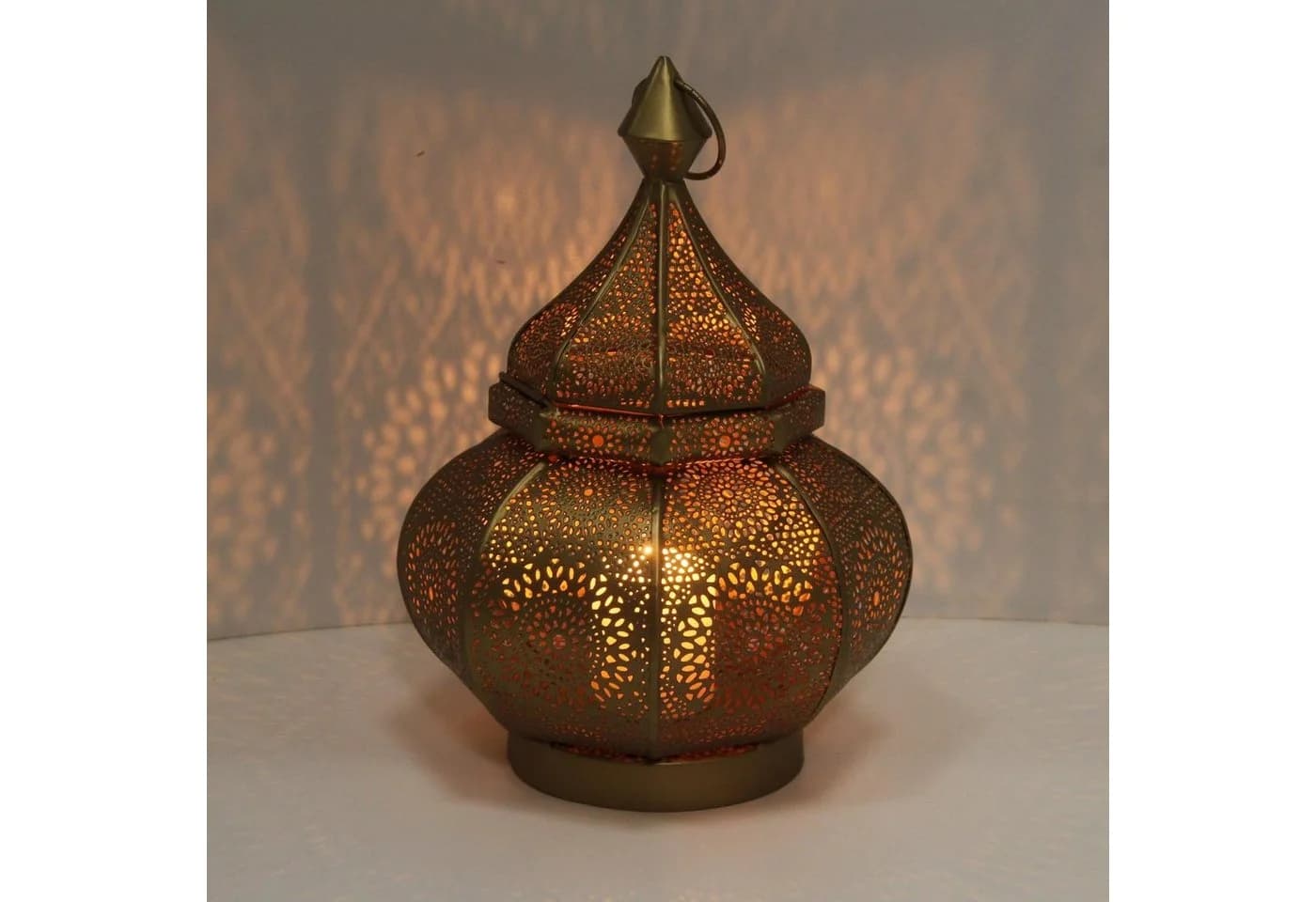 Casa Moro Windlicht Anida Gold 30cm Metall Orientalisch