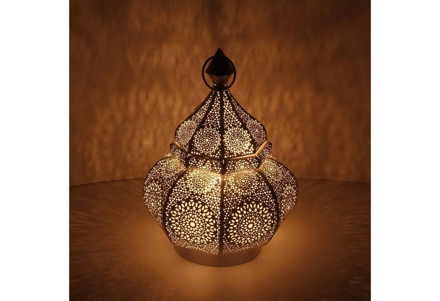 Casa Moro Windlicht Anida Gold 30cm Metall Orientalisch - Bild 2