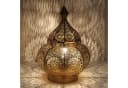 Casa Moro Nachttischlampe Gohar Antik-Gold Orientalische Tischlampe Bild 2