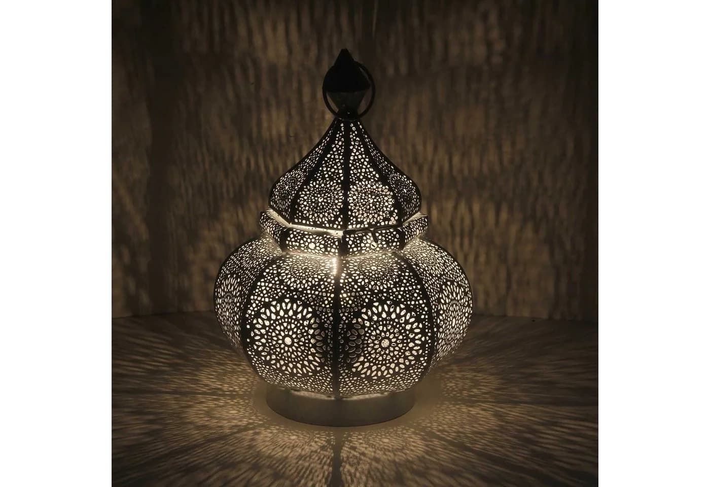 Casa Moro Orientalische Tischlampe Weiß Gold - Bild 2