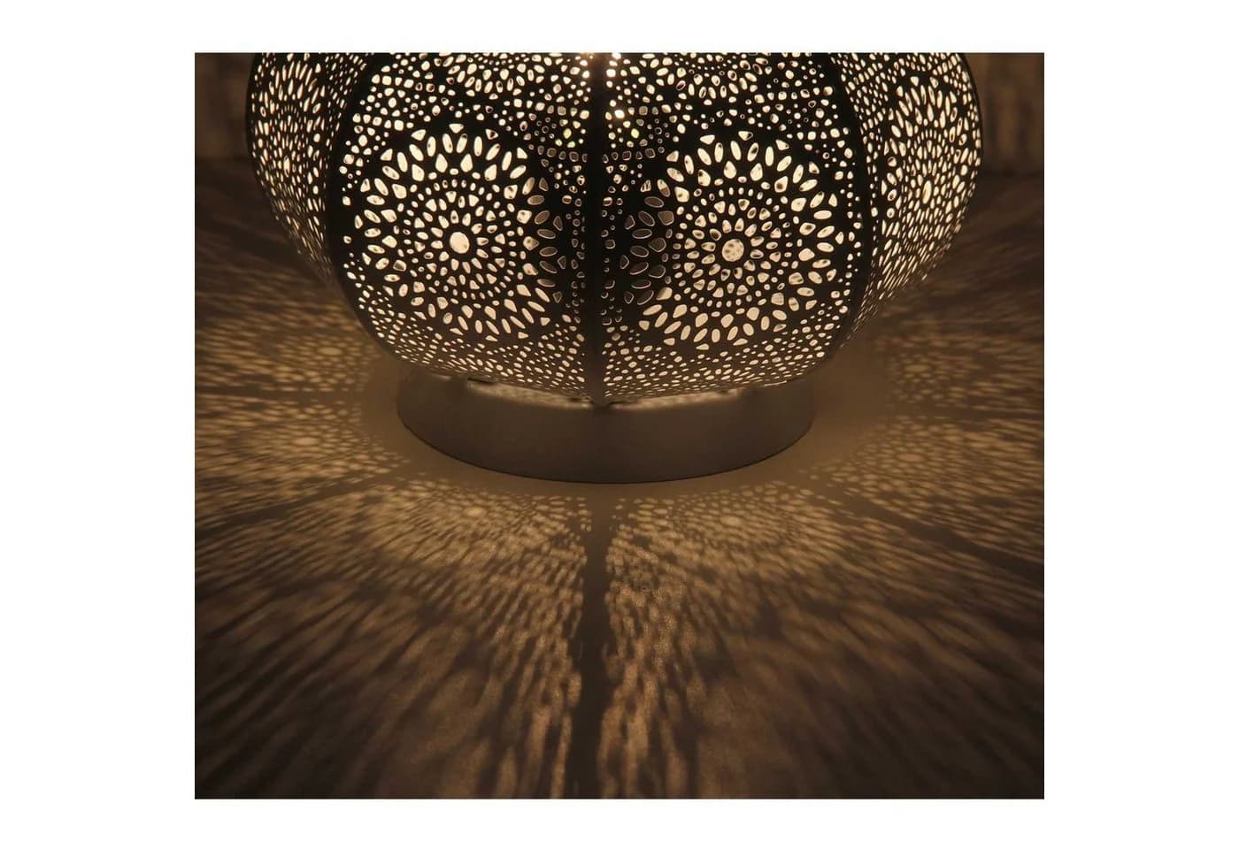 Casa Moro Orientalische Tischlampe Weiß Gold - Bild 3