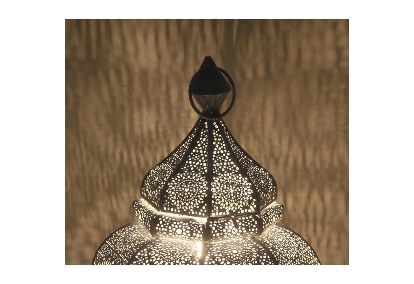 Casa Moro Orientalische Tischlampe Weiß Gold - Bild 4
