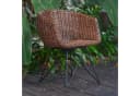 Casa Moro Rattan-Sessel Paris Braun mit Armlehne aus Naturrattan Bild 2