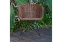 Casa Moro Rattan-Sessel Paris Braun mit Armlehne aus Naturrattan Bild 4