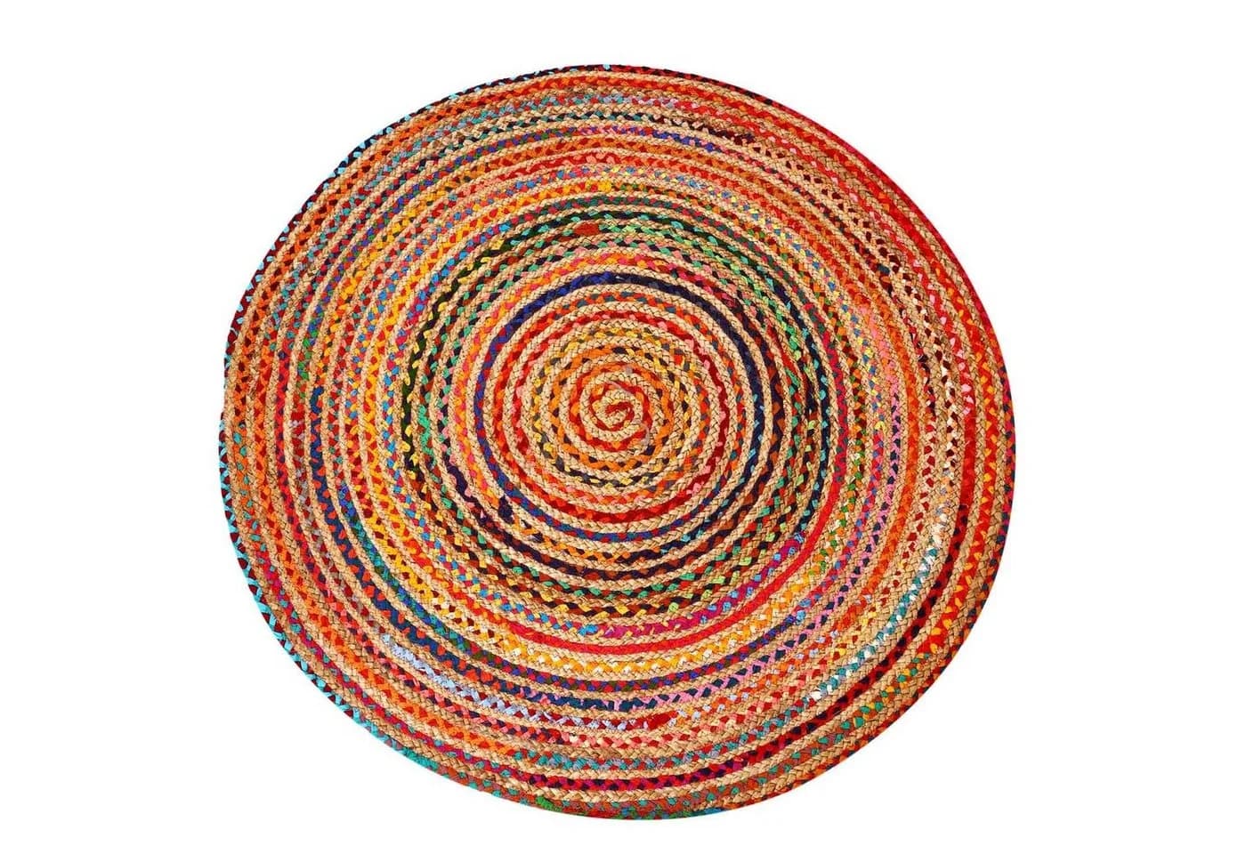 Casa Moro Jute Teppich Tamani bunt rund Boho-Style - Bild 2