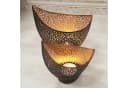 Casa Moro Teelichthalter Windlicht Kanja 2er Set Gold/Schwarz Bild 3