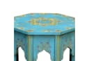Casa Moro Beistelltisch Orientalisch Saada Blau Holz Handbemalt Bild 1